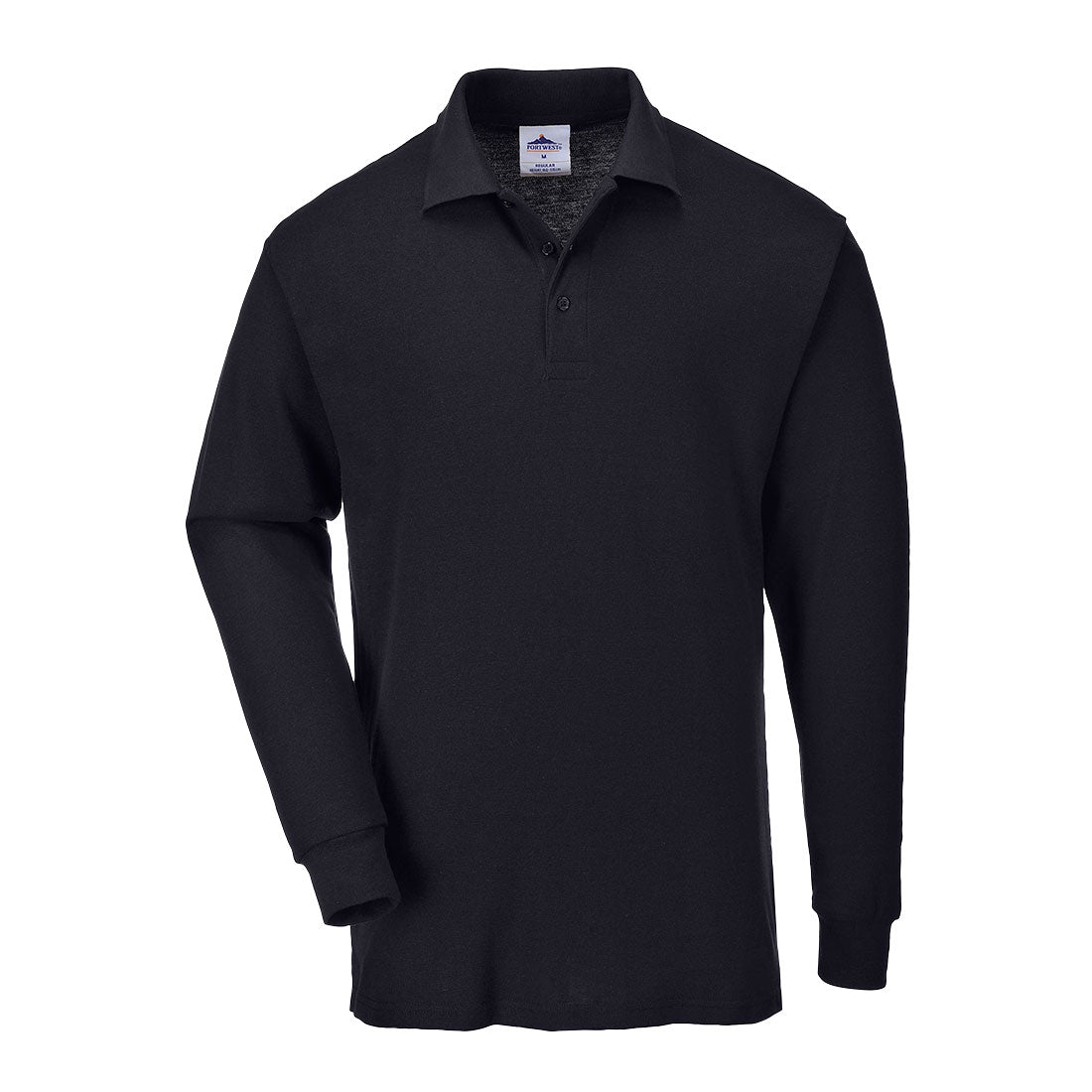 Plain L/S Polo Shirt