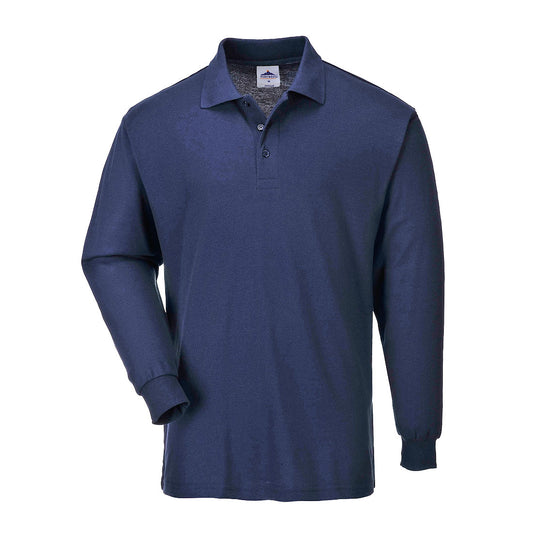 Plain L/S Polo Shirt