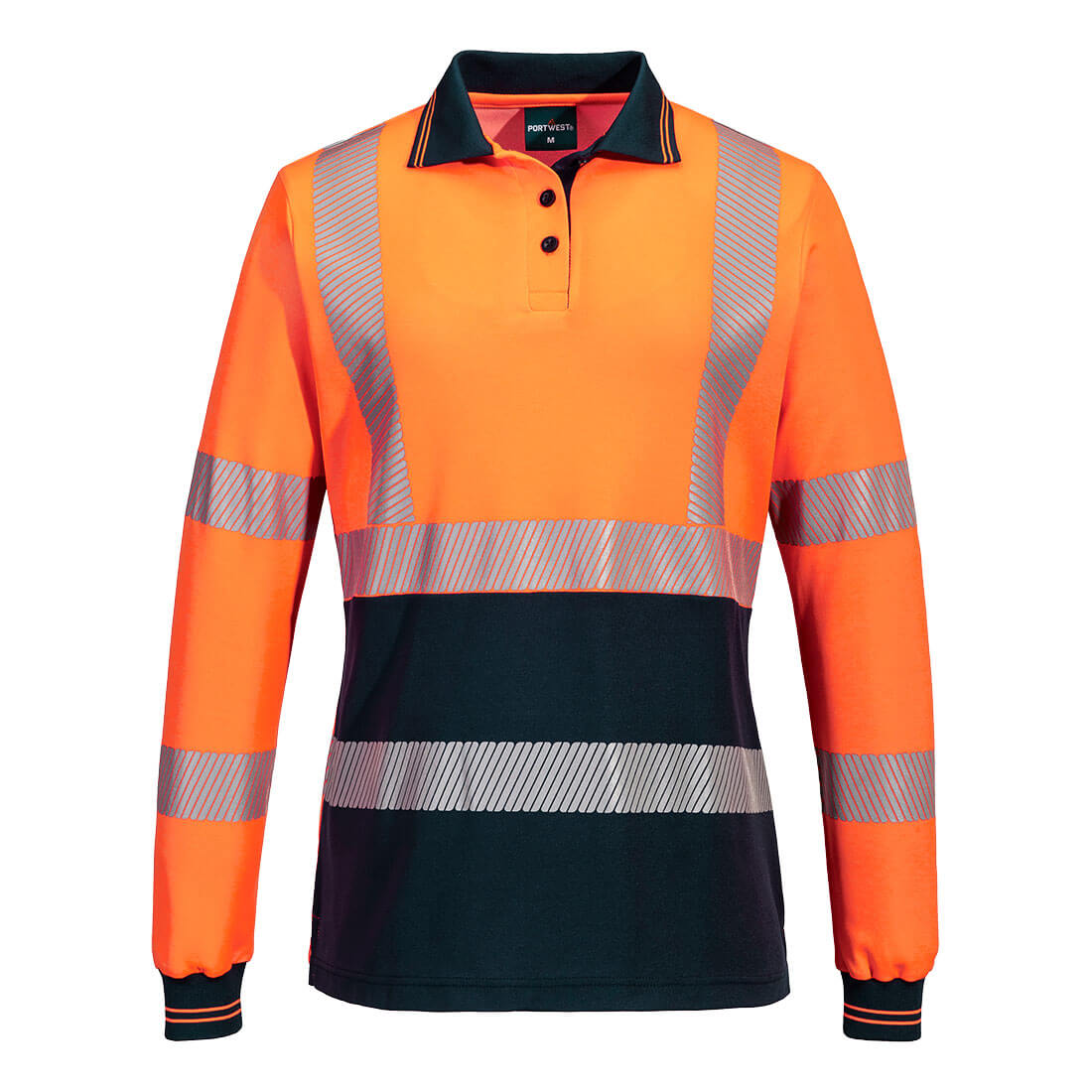 Women's Hi-Vis L/S Reflective Polo Shirt