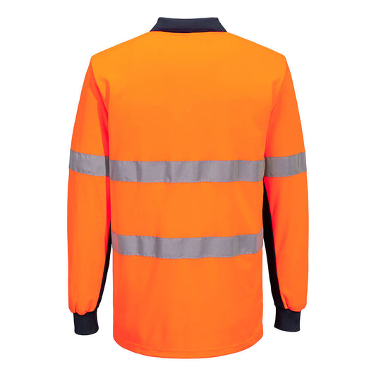 Hi-Vis L/S Reflective Polo Shirt