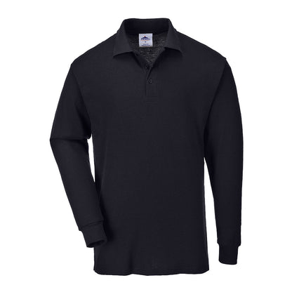 Plain L/S Polo Shirt