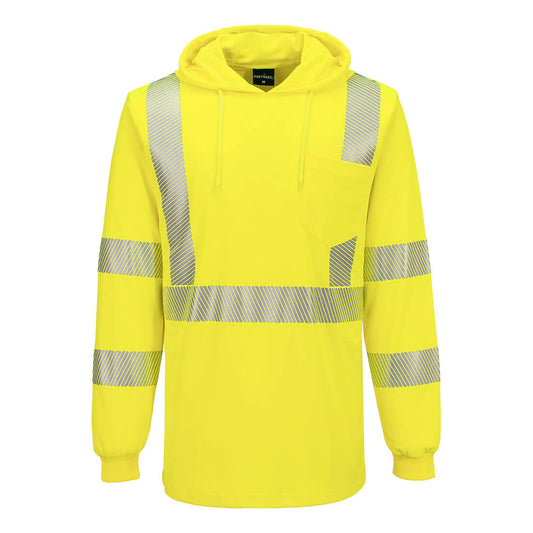 Hi-Vis Lightweight Hooded L/S T-Shirt
