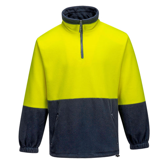 Hi-Vis 1/4 Zip Polar Fleece Pullover