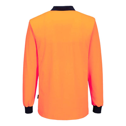 Hi-Vis Cotton Comfort L/S Polo Shirt