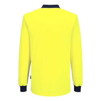 Hi-Vis Cotton Comfort L/S Polo Shirt